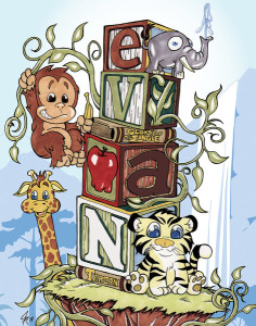 Nursery - Evan Blocks Nursery Illustrations