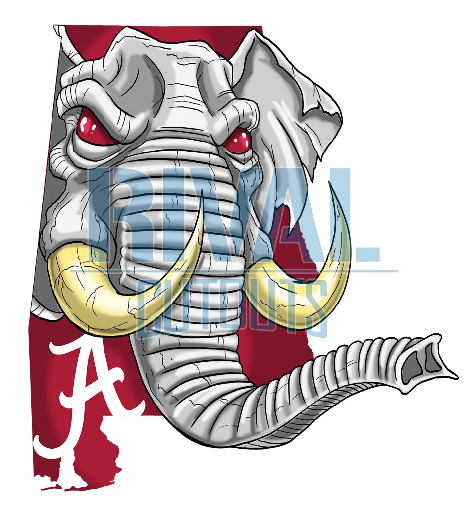 Alabama Crimson Tide Cartoon - The Moving Pencil