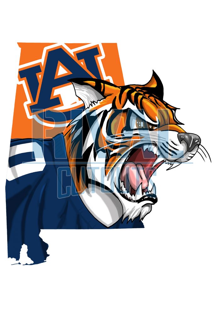 Auburn Tigers Cartoon - The Moving Pencil