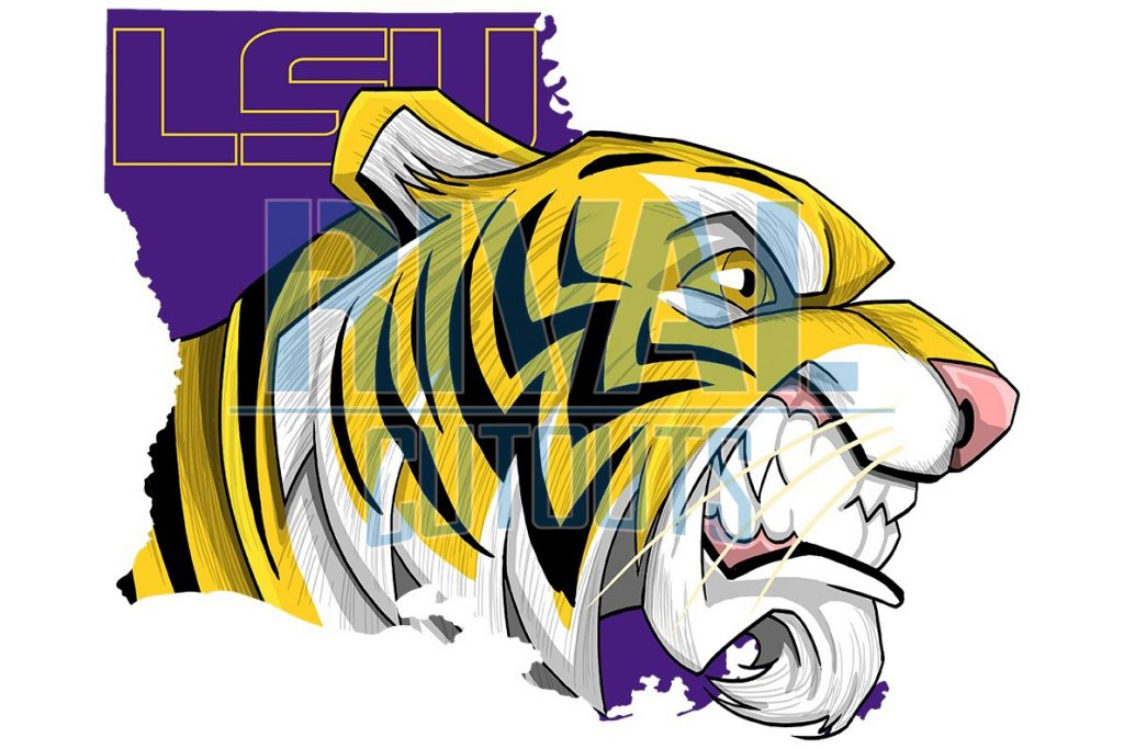 LSU Tigers Cartoon - The Moving Pencil