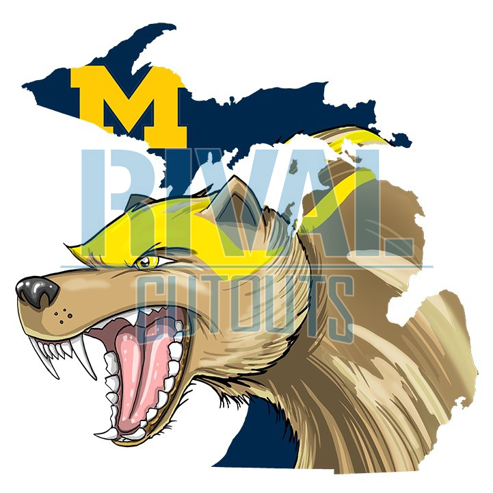 Michigan Wolverines Cartoon - The Moving Pencil