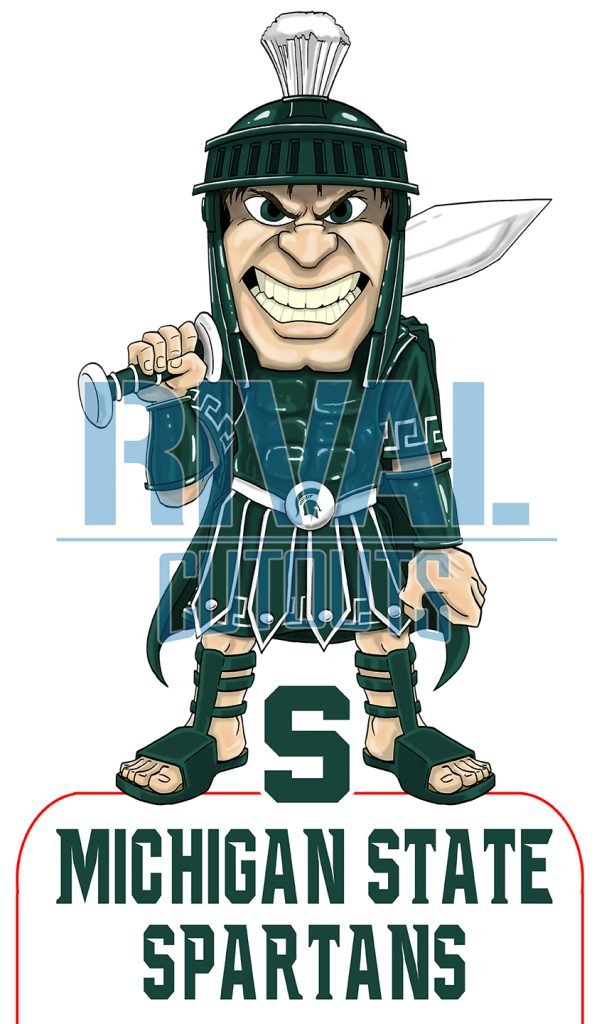 Michigan State Spartans Cartoon - The Moving Pencil