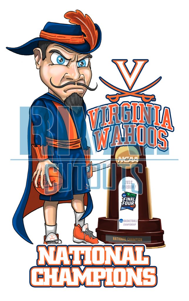 UVA Cavaliers Cartoon - The Moving Pencil